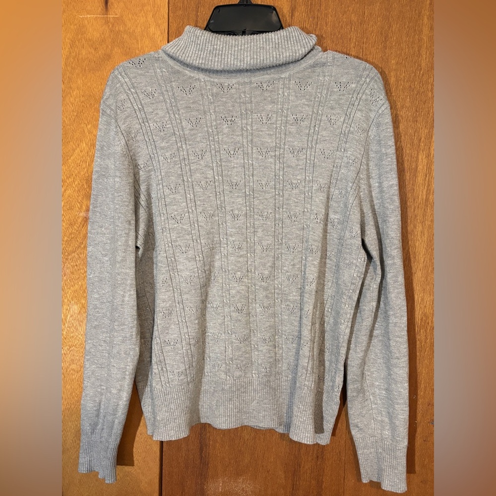 Gray Turtleneck Sweater